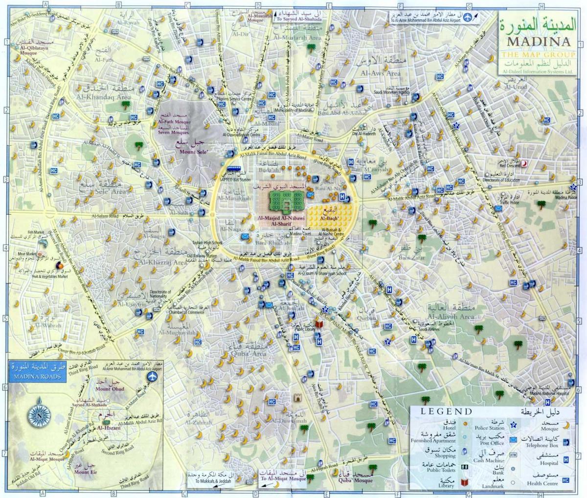 žemėlapis madina munawara Saudo Arabija