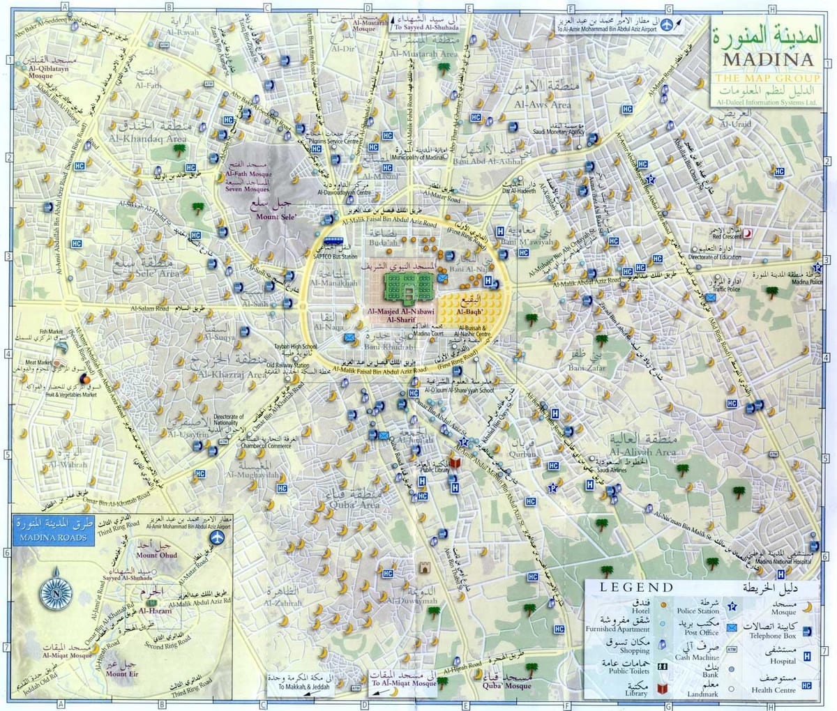 žemėlapis madina munawara Saudo Arabija