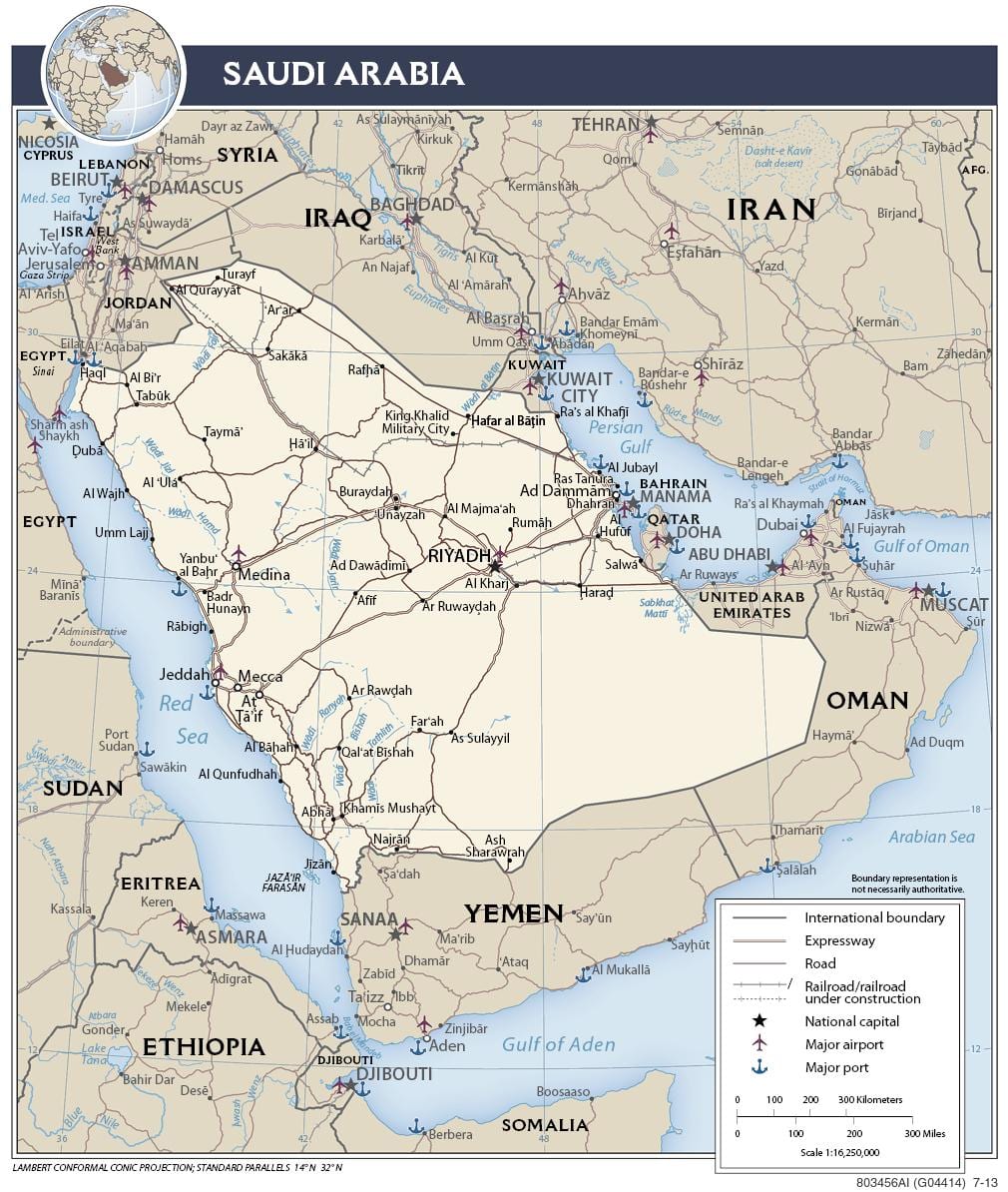 Žemėlapis dhahran Saudo Arabija 