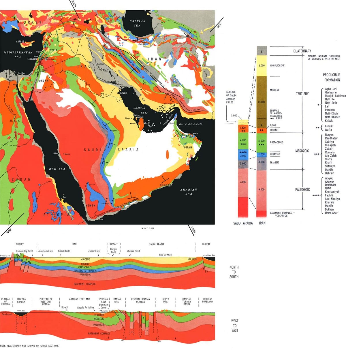geologinis žemėlapis Saudo Arabija