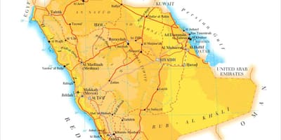 Dammam KSA žemėlapyje