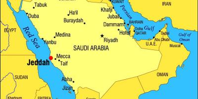 Jeddah KSA žemėlapyje