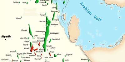 Žemėlapis manifa Saudo Arabija