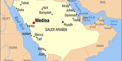 Žemėlapis medina, Saudo Arabija