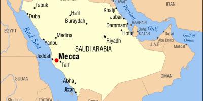 Žemėlapis meka, Saudo Arabija
