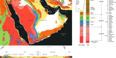Geologinis žemėlapis Saudo Arabija